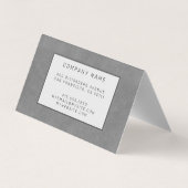 Carte De Visite Élégant cuir moderne or (Dos)