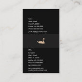 Carte De Visite Élégant cygne (Dos)