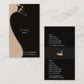 Carte De Visite Élégant cygne (Devant / Derrière)