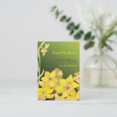 Carte De Visite Élégant Daffodils Hip Mode (Debout devant)