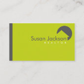 Carte de visite élégant d'agent immobilier (Devant)