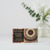 Carte de visite élégant d'aile de papillon - art (Debout devant)