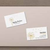 Carte De Visite Élégant Dandelion manuscrit Calligraphie de script