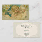 Carte de visite élégant d'ange d'angélique (Devant / Derrière)