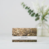 Carte de visite élégant dans un design clair et fl (Debout devant)