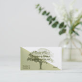 Carte de visite élégant d'arbre (Debout devant)