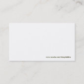 Carte de visite élégant d'arbre (Dos)