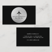 Carte de visite élégant d'avion (Devant / Derrière)