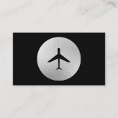 Carte de visite élégant d'avion (Devant)