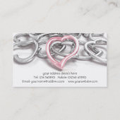 Carte de visite élégant de bijoutiers (Dos)