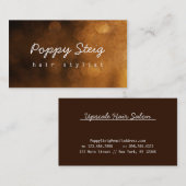 Carte de visite élégant de Bokeh (Devant / Derrière)