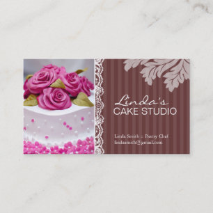 CARTE DE VISITE ÉLÉGANT DE BOULANGERIE DU GÂTEA