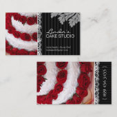 CARTE DE VISITE ÉLÉGANT DE BOULANGERIE DU GÂTEAU (Devant / Derrière)