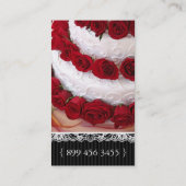 CARTE DE VISITE ÉLÉGANT DE BOULANGERIE DU GÂTEAU (Dos)