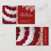 CARTE DE VISITE ÉLÉGANT DE BOULANGERIE DU GÂTEAU (Devant / Derrière)