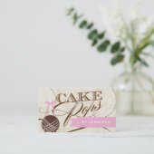 Carte de visite élégant de bruit de gâteau (Debout devant)