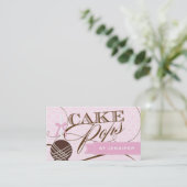 Carte de visite élégant de bruit de gâteau (Debout devant)