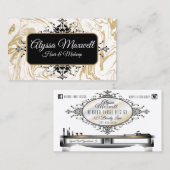 Carte de visite élégant de cheveux et de (Devant / Derrière)