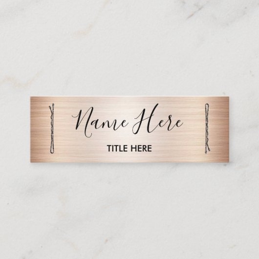 Carte de visite élégant de coiffeur avec des (Devant)