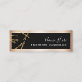 Carte de visite élégant de coiffeur avec des (Dos)