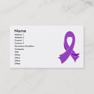 Carte de visite élégant de conscience de ruban