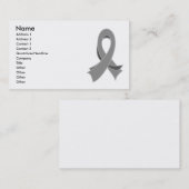 Carte de visite élégant de conscience grise de (Devant / Derrière)