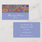 Carte de visite élégant de couleurs perlées (Devant / Derrière)