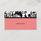 Carte de visite élégant de damassé (Dos)