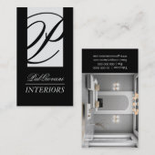 Carte de visite élégant de dessinateur (Devant / Derrière)