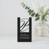 Carte de visite élégant de dessinateur (Debout devant)