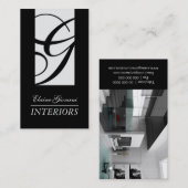 Carte de visite élégant de dessinateur (Devant / Derrière)