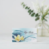 Carte de visite élégant de directeur de spa - (Debout devant)