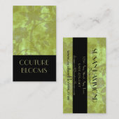 Carte de visite élégant de fleuriste de couture (Devant / Derrière)
