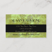 Carte de visite élégant de fleuriste de couture (Dos)