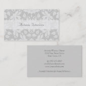 Carte de visite élégant de Flourish (Devant / Derrière)