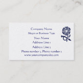 Carte de visite élégant de frontière florale de (Dos)