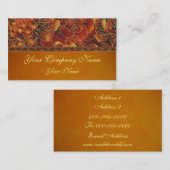 Carte de visite élégant de Frost d'automne (Devant / Derrière)