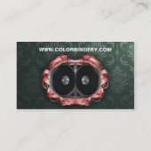 Carte de visite élégant de haut-parleur (Dos)