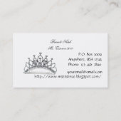 Carte de visite élégant de Headshot (Dos)