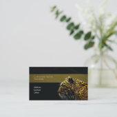 Carte de visite élégant de léopard (Debout devant)
