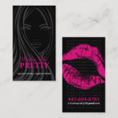 CARTE DE VISITE ÉLÉGANT DE MAQUILLEUR (Devant / Derrière)