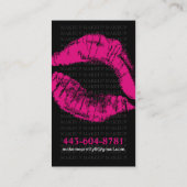 CARTE DE VISITE ÉLÉGANT DE MAQUILLEUR (Dos)