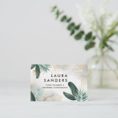 Carte de visite Élégant De Mariage Et D'Organisate (Debout devant)