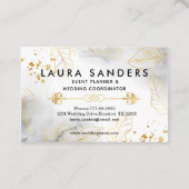 Carte de visite Élégant De Mariage Et D'Organisate (Dos)