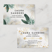 Carte de visite Élégant De Mariage Et D'Organisate (Devant / Derrière)