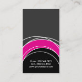 Carte de visite élégant de monogramme (Dos)