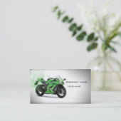 Carte de visite élégant de moto (Debout devant)