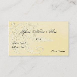 Carte de visite élégant de Nouveau Fleur