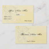 Carte de visite élégant de Nouveau Fleur (Devant / Derrière)