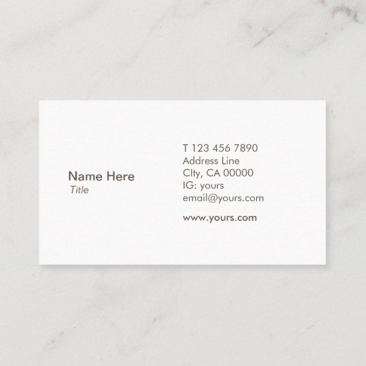 Carte de visite élégant de parties scintillantes (Dos)